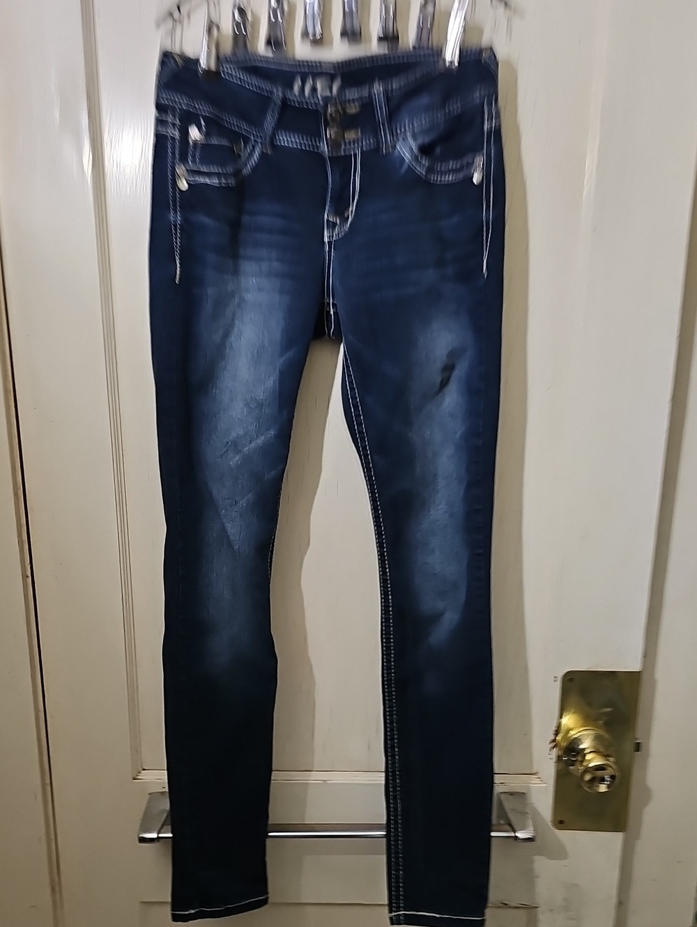 Dark Blue Women's Stretch Skinny Jeans
